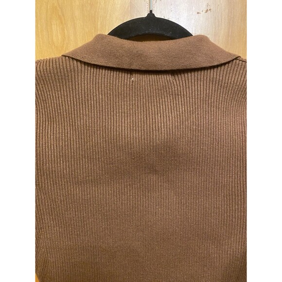 Any Day Of The Week Bodysuit - Tan Size Medium Long Sleeve Pullover - Picture 12 of 14